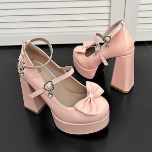Lolita Bow Mary Jane Heels