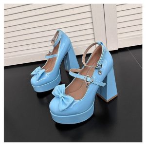 Lolita Bow Mary Jane Heels