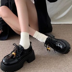 British Chunky Mary Jane Loafers