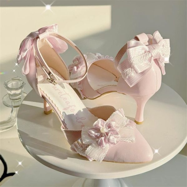 Moonlight Sakura Bow Heels