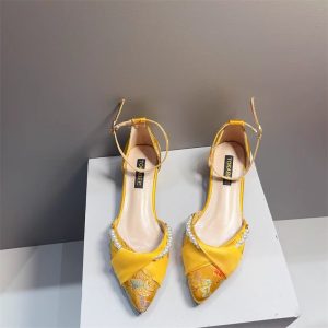 Vintage Oriental Pearl Sandals