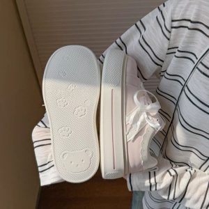 Chunky White Platform Sneakers