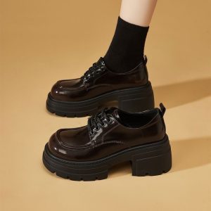 British Slip-On Platform Loafers