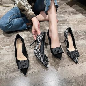 French Black Stiletto Heels