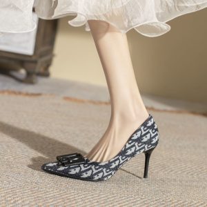 French Black Stiletto Heels
