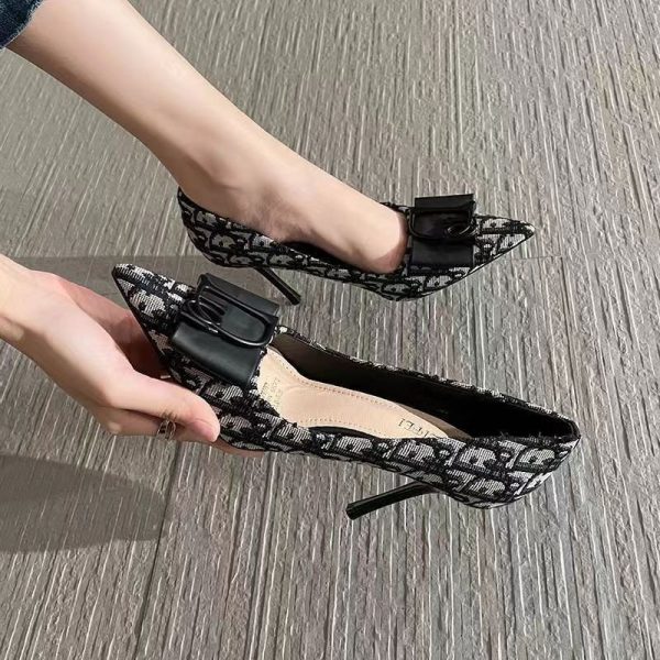 French Black Stiletto Heels
