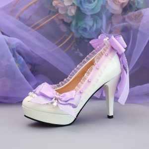Lavender Pearl Lolita Heels