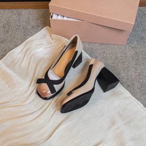 Oriental Bow Mary Jane Heels