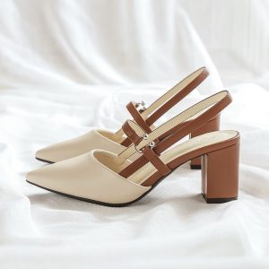 French Two-Way Heel Sandals
