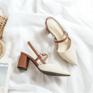 French Two-Way Heel Sandals