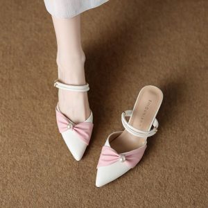 French Pointed Mule Heels