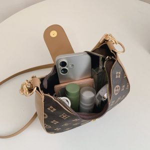 Mocha Saddle Charm Bag