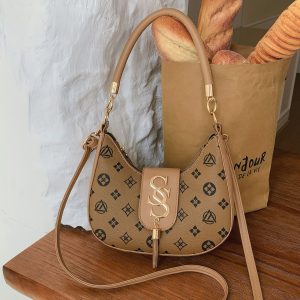 Mocha Saddle Charm Bag