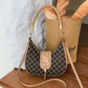 Mocha Saddle Charm Bag