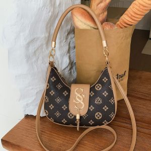Mocha Saddle Charm Bag