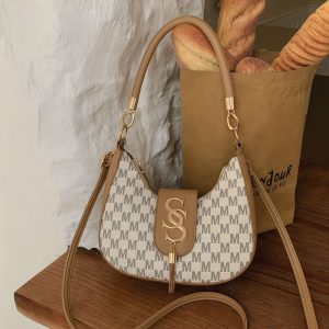 Mocha Saddle Charm Bag