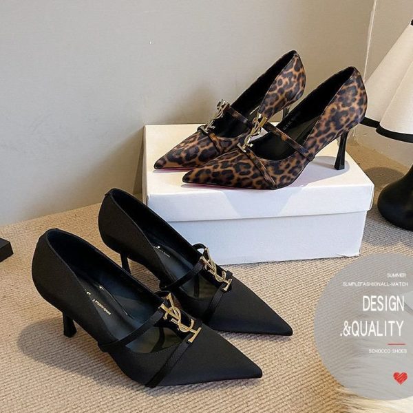 YSL Ruby Crystal Heels