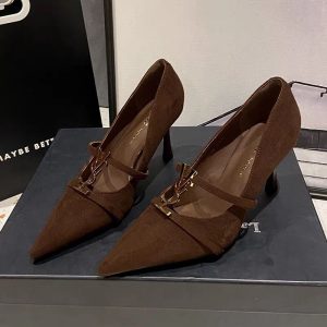 YSL Ruby Crystal Heels