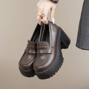 JK Platform Loafer Heels