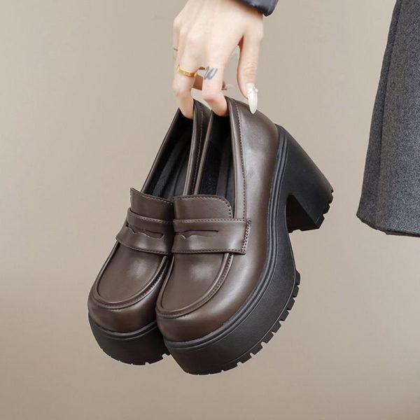 JK Platform Loafer Heels