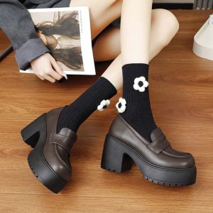 JK Platform Loafer Heels