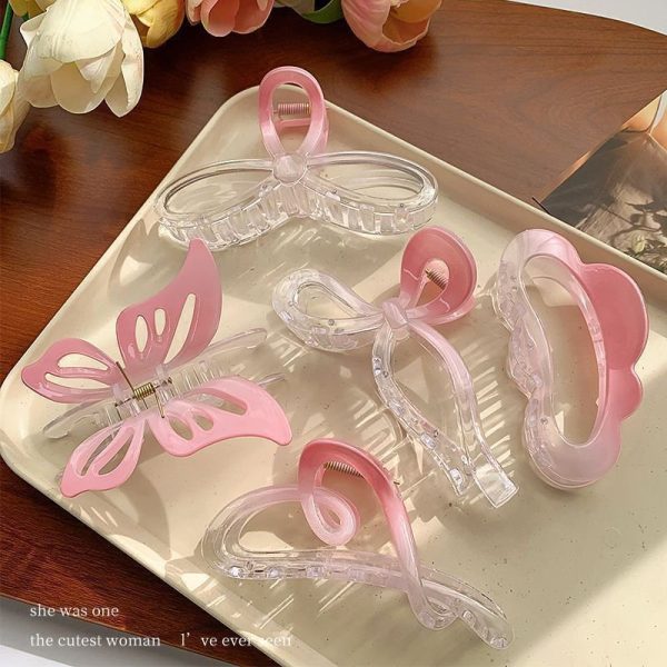 Pink Bloom Hair Claw