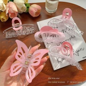 Pink Bloom Hair Claw