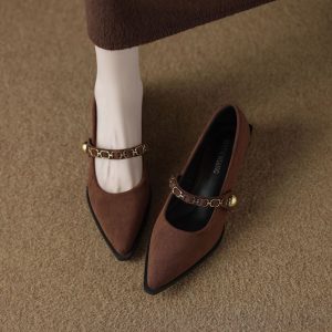 Velour Muse Pumps