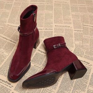 Noir Avenue Ankle Boots
