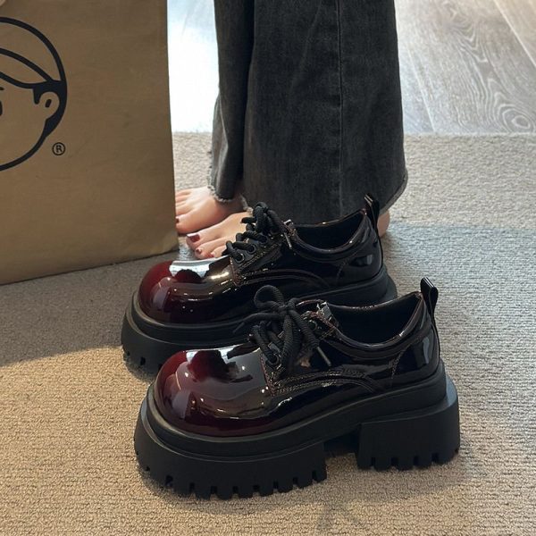 Midnight Patent Platform Mary Janes