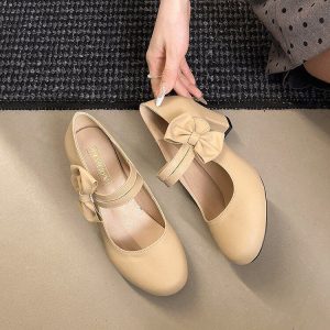 Princess Bow Mary Jane Heels