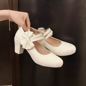 Princess Bow Mary Jane Heels