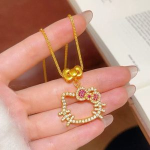 Kitty Crystal Necklace