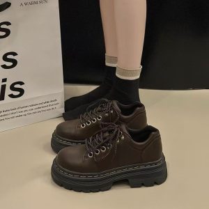 Chestnut Oxford Mary Janes