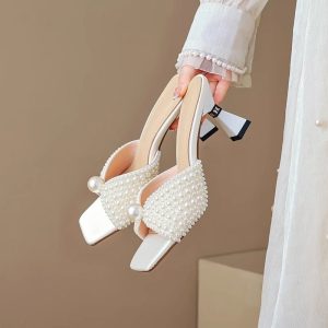 Pearl Breeze Mule Heels