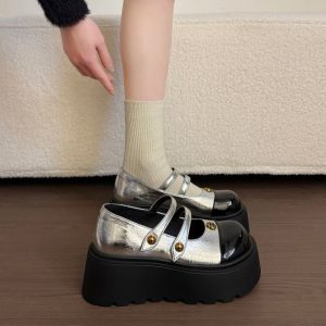 Camellia Mary Jane Platform Shoes