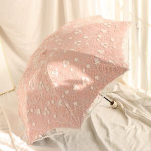 Lace Embroidery Sun Umbrella