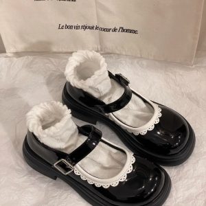 Retro Lace Mary Jane Shoes