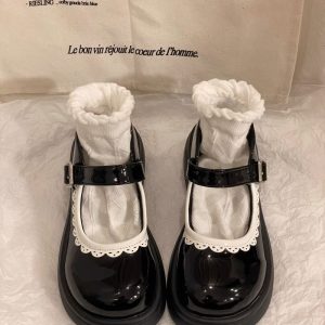 Retro Lace Mary Jane Shoes