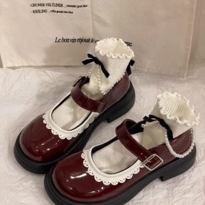 Retro Lace Mary Jane Shoes