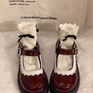Retro Lace Mary Jane Shoes