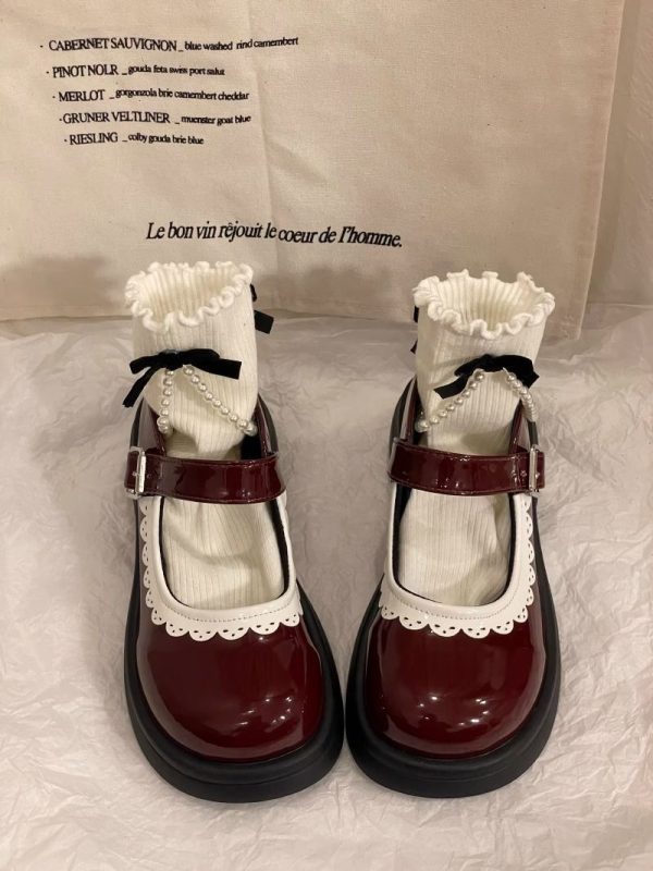 Retro Lace Mary Jane Shoes