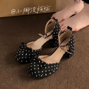Polka Dot Mary Jane Heels