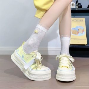 Campus Bow Canvas Sneakers