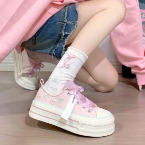 Campus Bow Canvas Sneakers