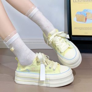 Campus Bow Canvas Sneakers