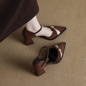 Elegant Pointed Heel Sandals