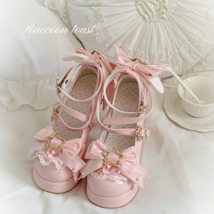 Dreamy Bow Platform Heels