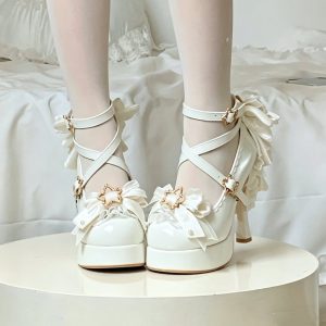Dreamy Bow Platform Heels
