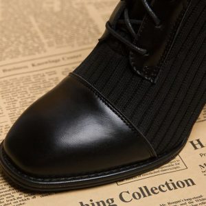 Sock Knit Ankle Boots